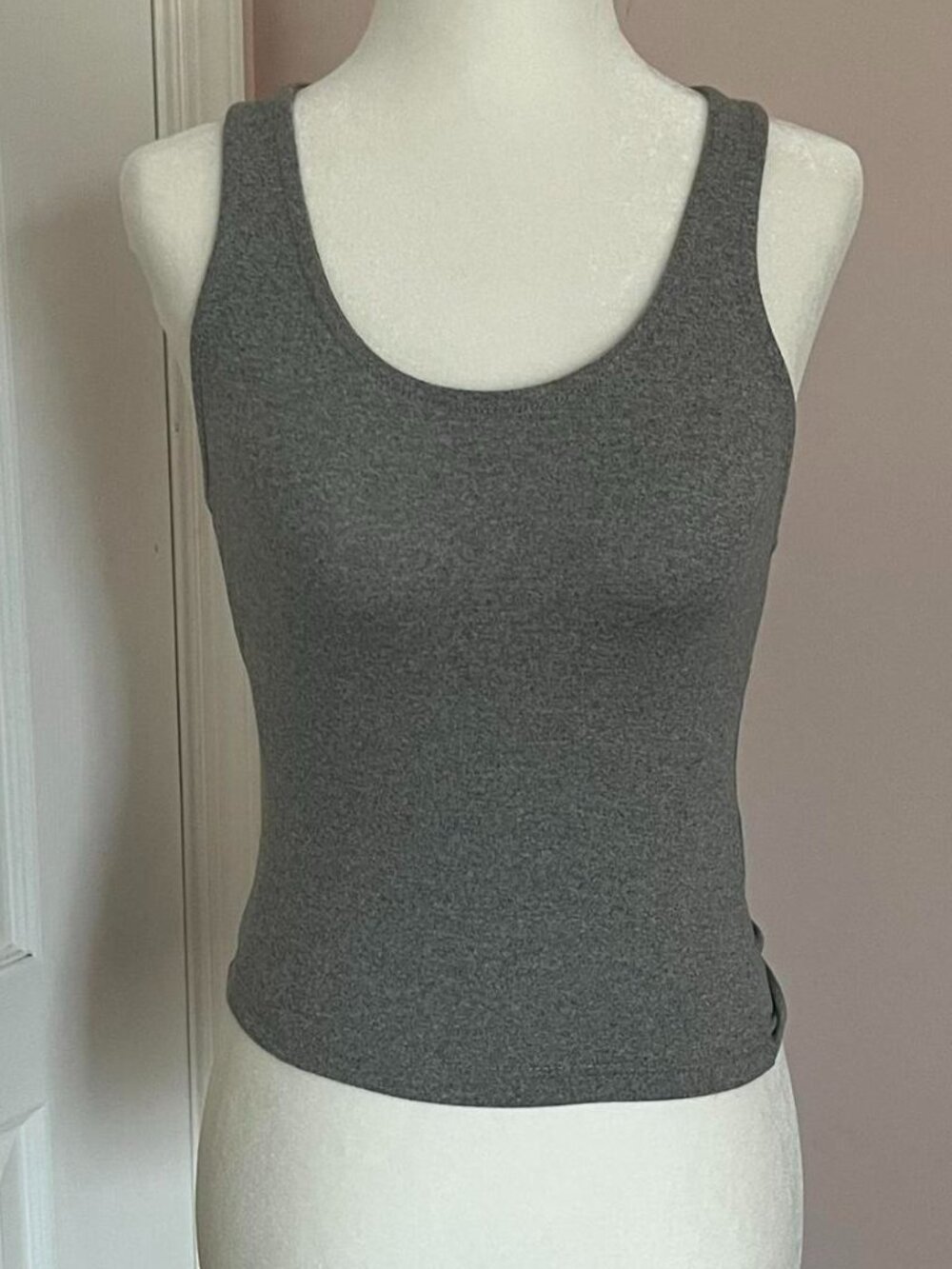 grey halter tank top